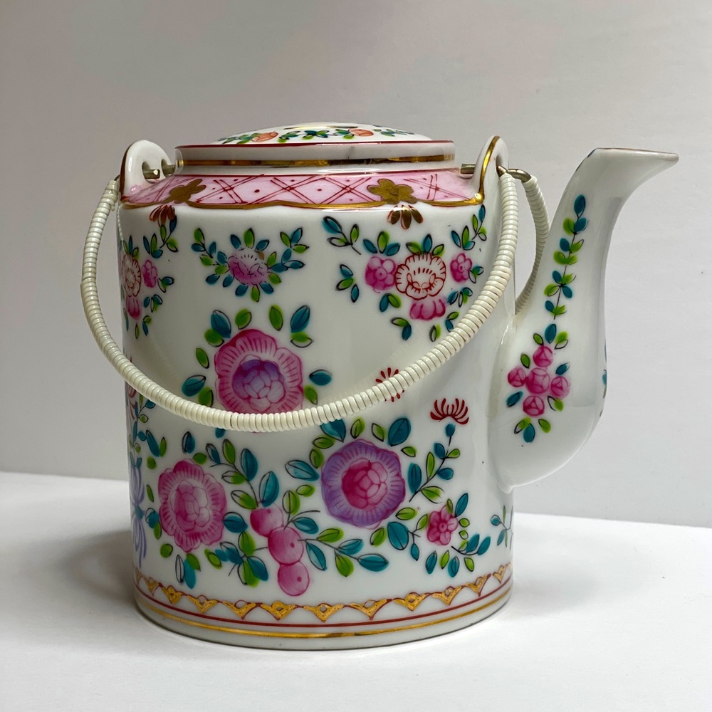 Japanese Hand Painted Porcelain Vintage Teapot